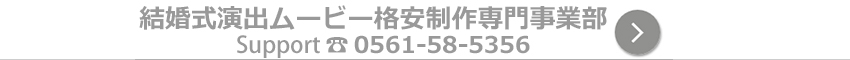 結婚式演出ムービー格安制作専門事業部 Support係 0561-58-5356